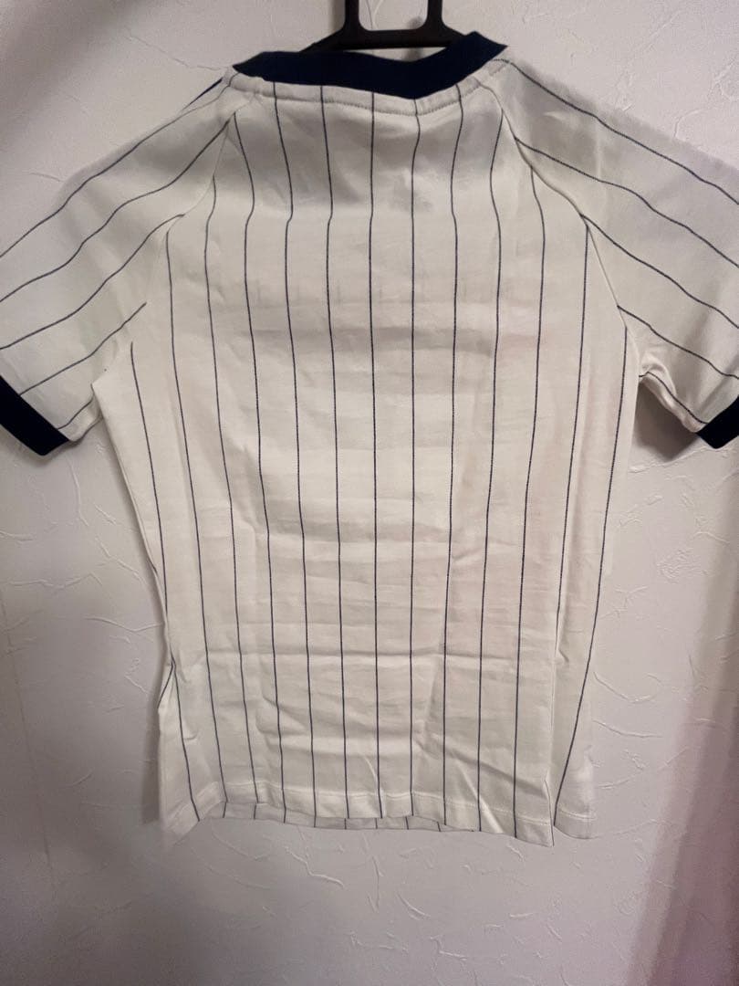 adidas ストライプ 半袖Tシャツ s