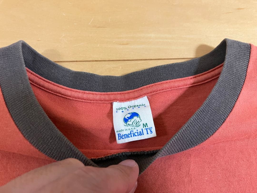 パタゴニア　patagonia 赤　シュウ色　Tシャツ M ヴィンテージT 希少