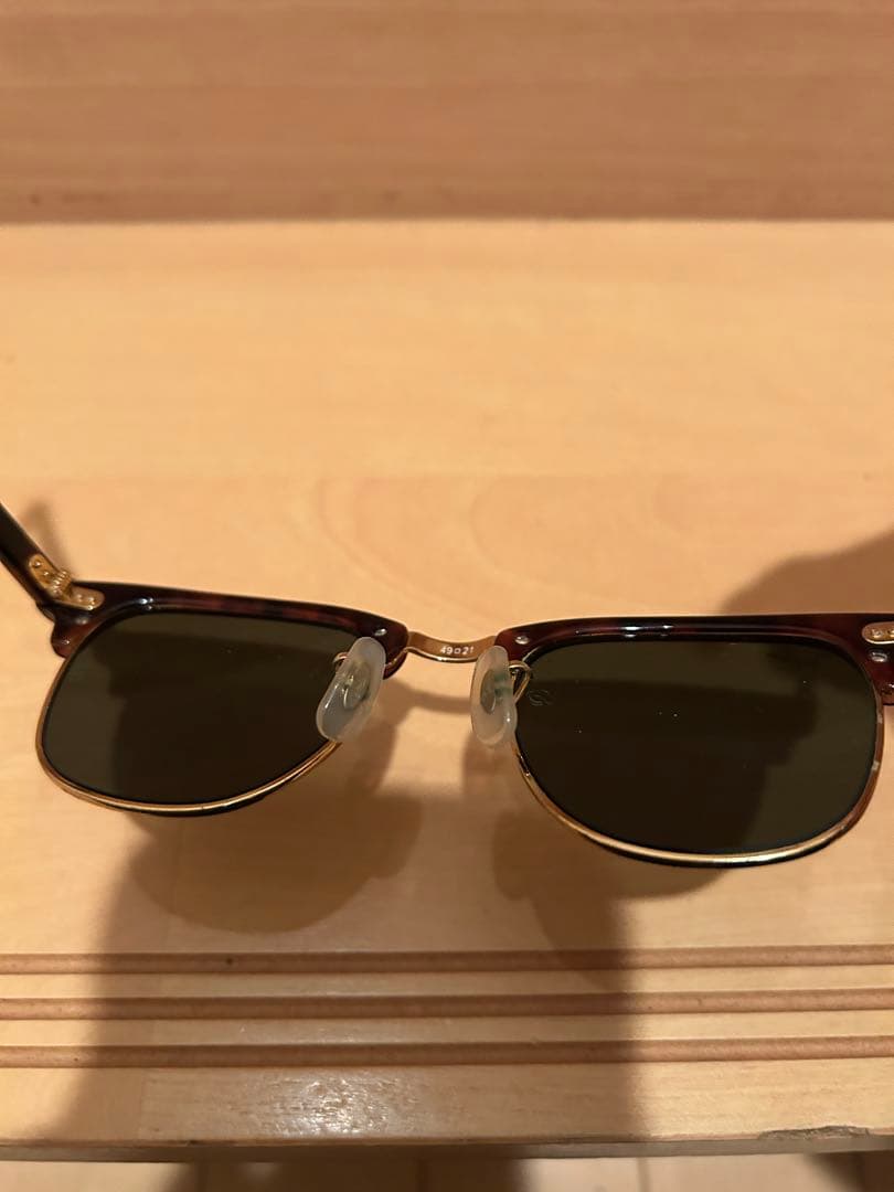 美品 レイバン クラブマスター ブラウン