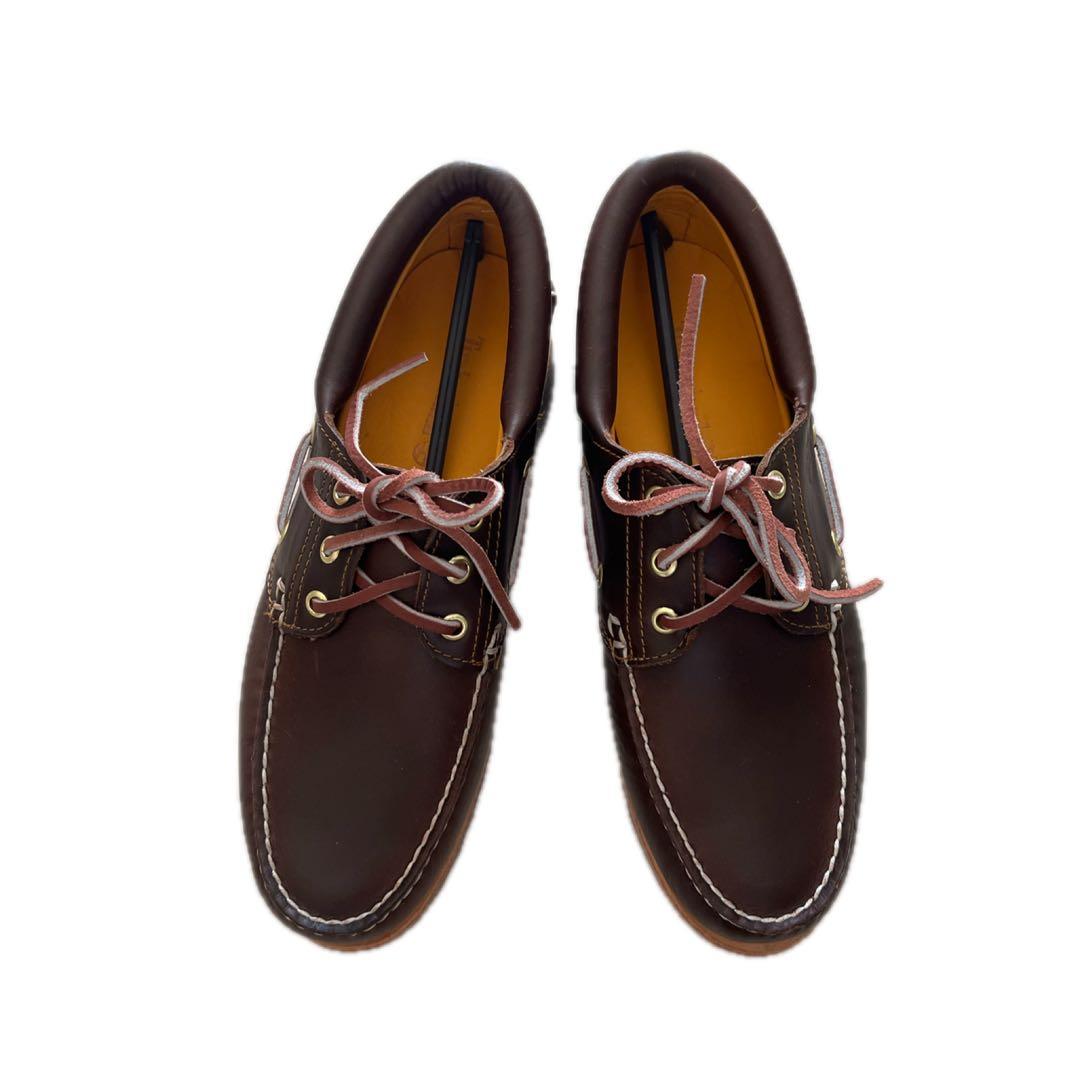timberland/25cm/US7/3eye/モカシン/新品/ブラウン