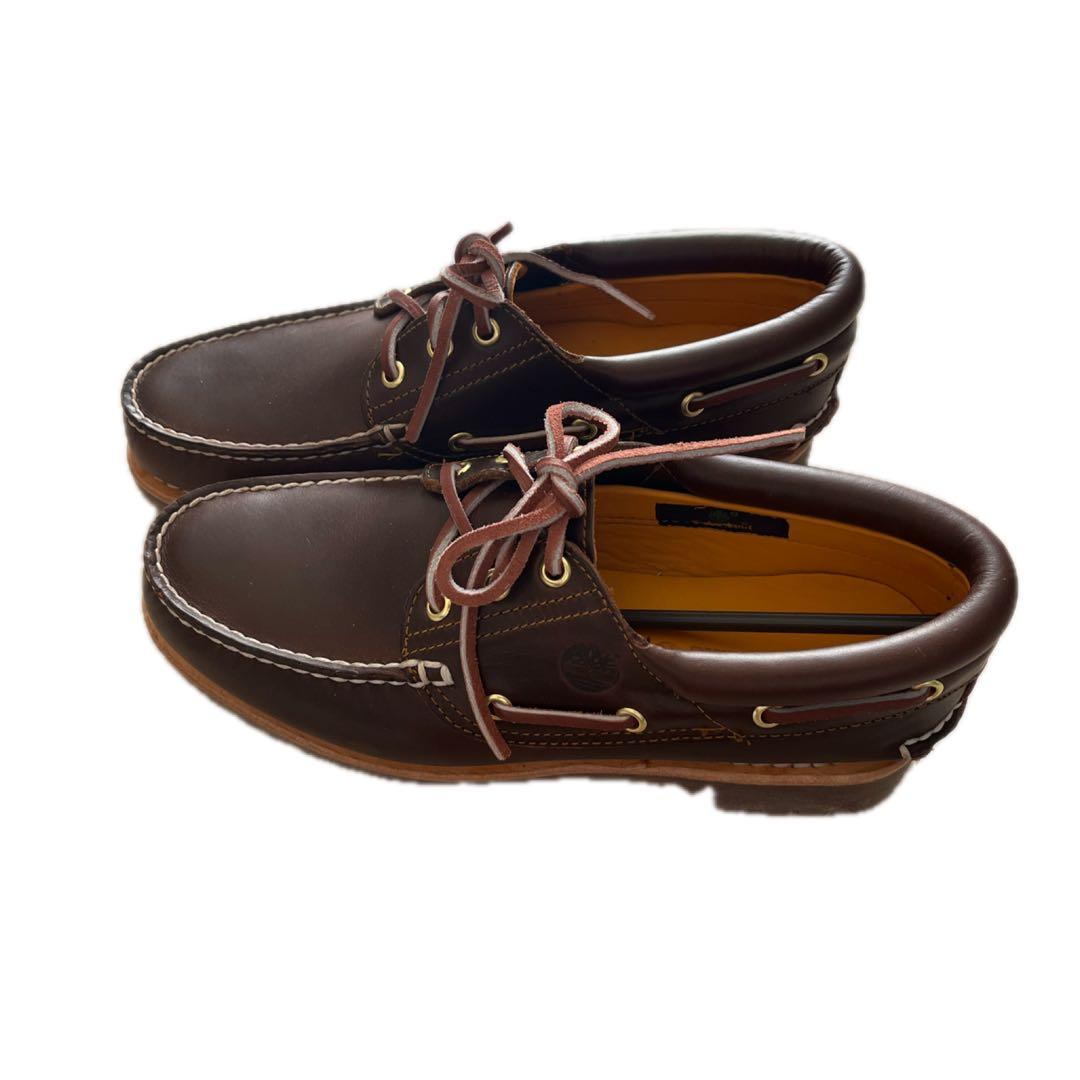timberland/25cm/US7/3eye/モカシン/新品/ブラウン