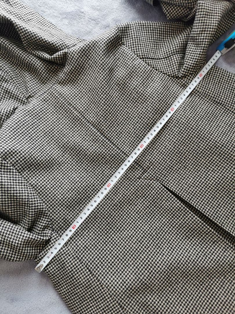 ★MACKINTOSH ★千鳥格子柄 　 　　　★ウールコート ★美品★定価9万