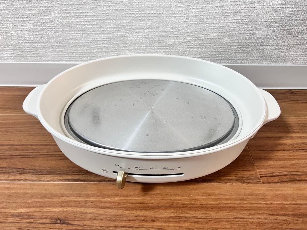BRUNO オーバルホットプレート　アイボリー