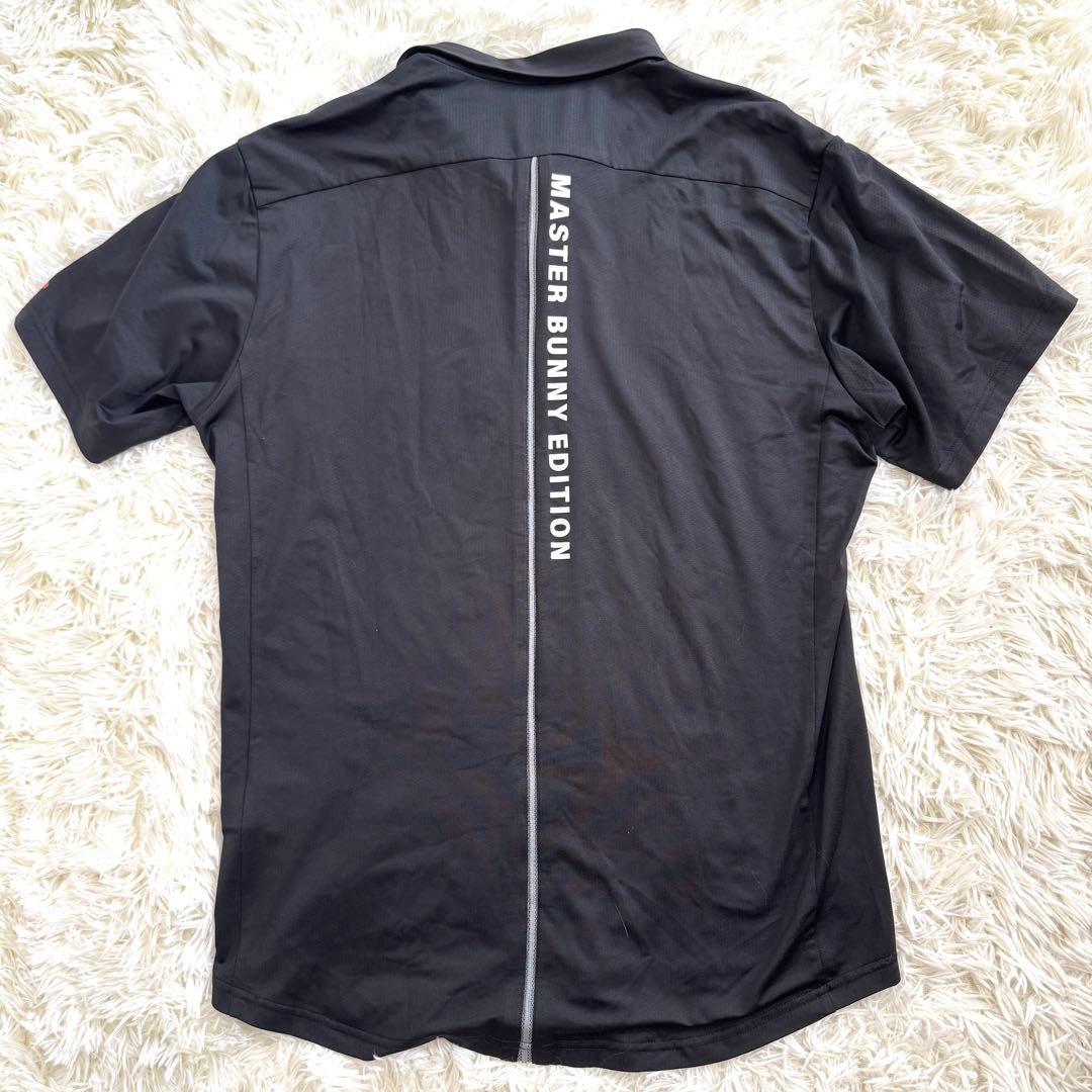 【極美品】マスターバニーエディション　ロゴ　半袖　ポロシャツ　XL ブラック