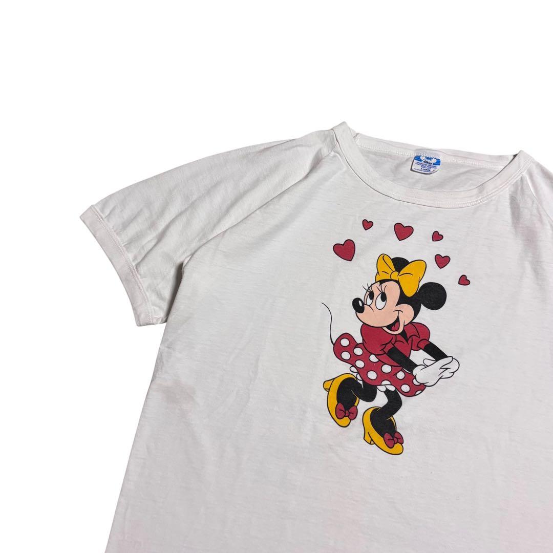80s レア MINNIE ミニー ヴィンテージ TシャツDISNEY ミッキー