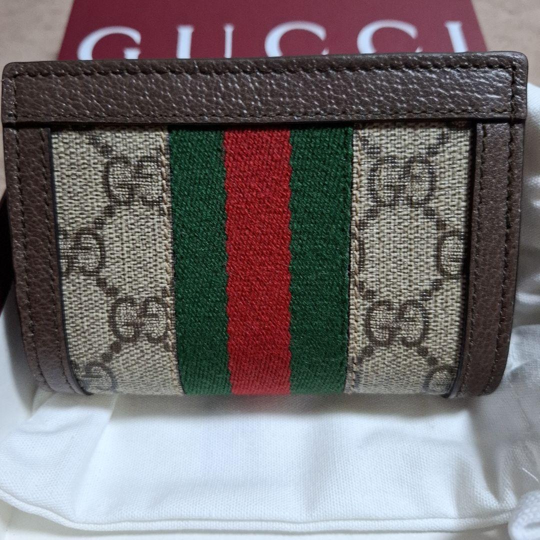 【美品】GUCCI オフィディア　二つ折り財布 GGパターン