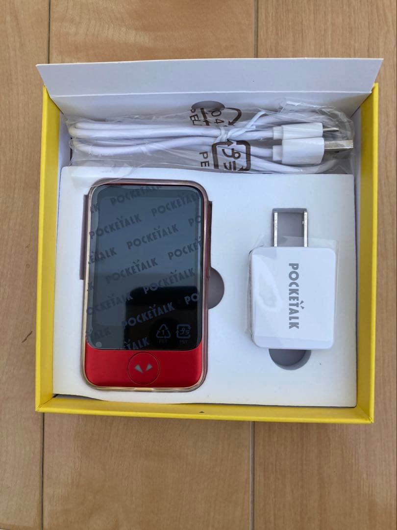 POCKETALK S 赤ポケトークS 翻訳機 付属品完備　新品　未使用