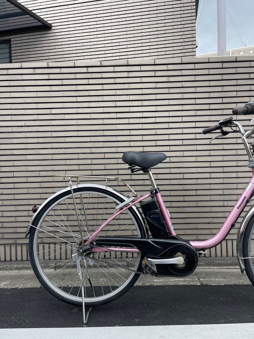 8.9ah Panasonic電動アシスト自転車 ピンク シティタイプ