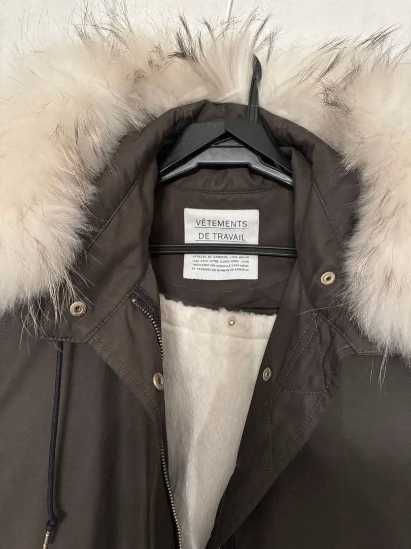 美品✨IENA VETEMENTS ファー付きモッズコート 38