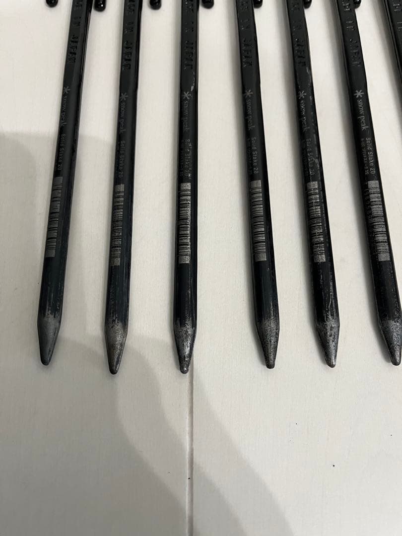 スノーピーク　ペグ　ハンマーセット　収納ケース付き　ペグ１回使用品