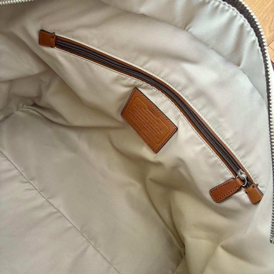 coach コーチ　キャンバス×レザー　バッグ　大容量