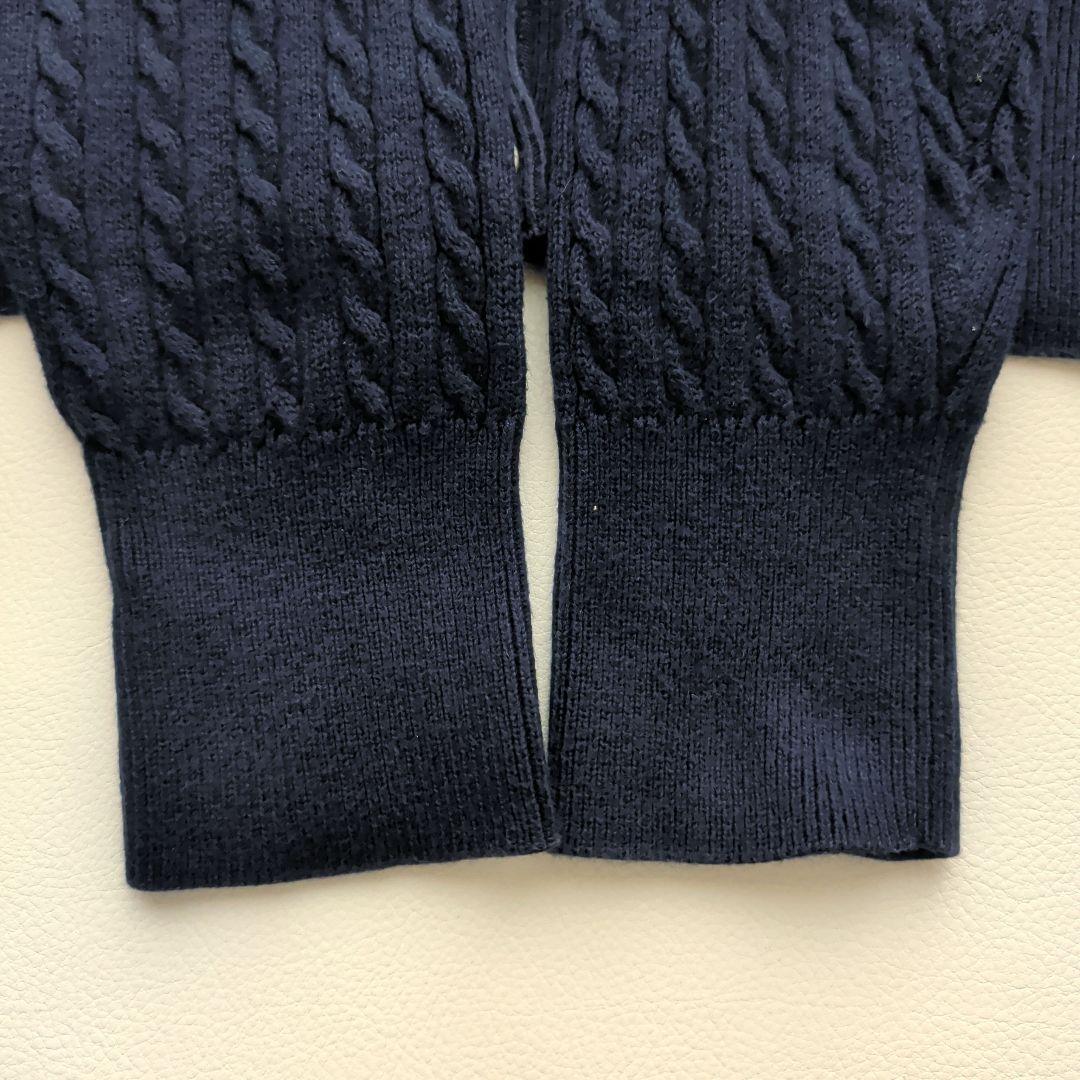 ラルフローレン ケーブルカーディガン コットン 刺繍ポニー S キッズXL