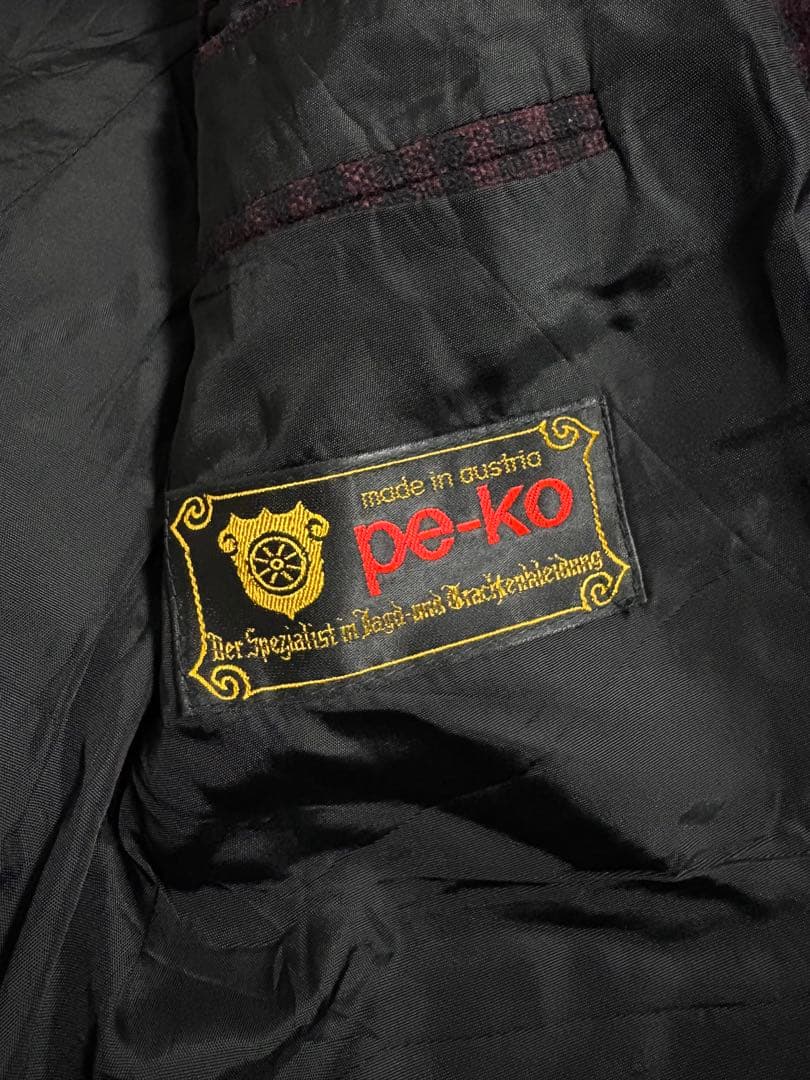 ジャケット・アウター 90s Vintage wool tyrolean jacket check
