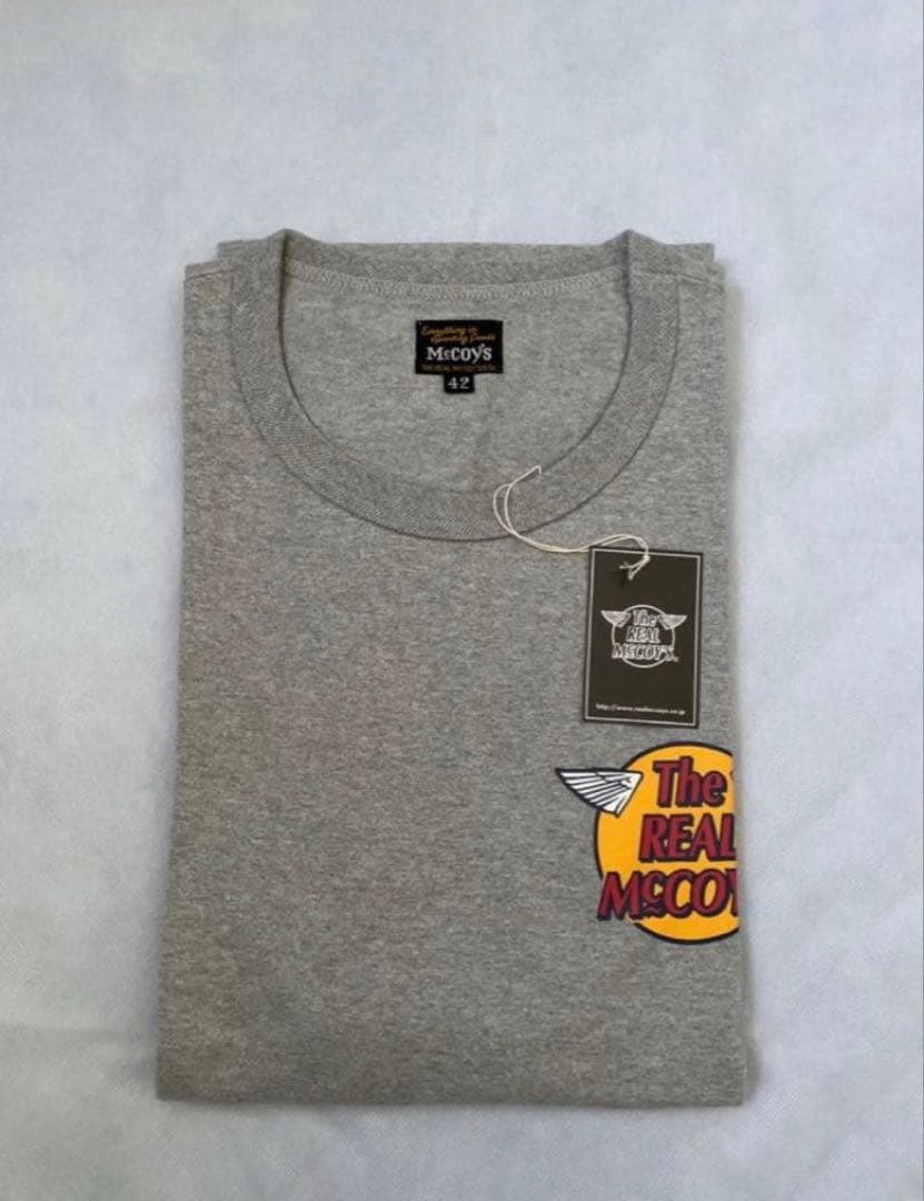 リアルマッコイズ 半袖Tシャツ グレー　　XL