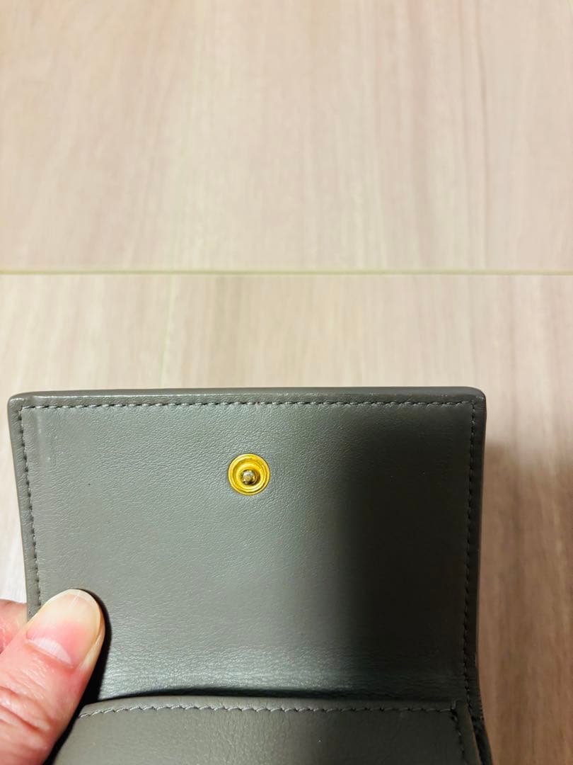 SAINT LAURENT グレー 三つ折り財布