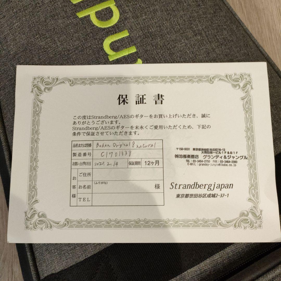 Strandberg Boden Original 8 8弦
