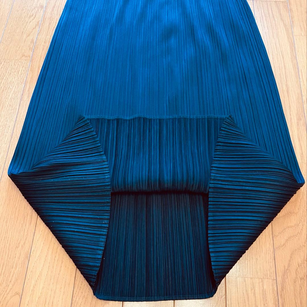 PLEATS PLEASE スカート　サイズ1 イッセイミヤケ　ネイビー