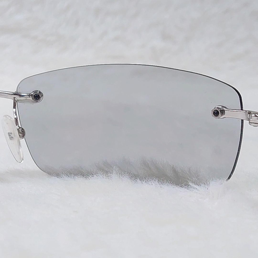 ✨美品✨GUCCI GG 1775/S サングラス リムレス GGロゴ グレー