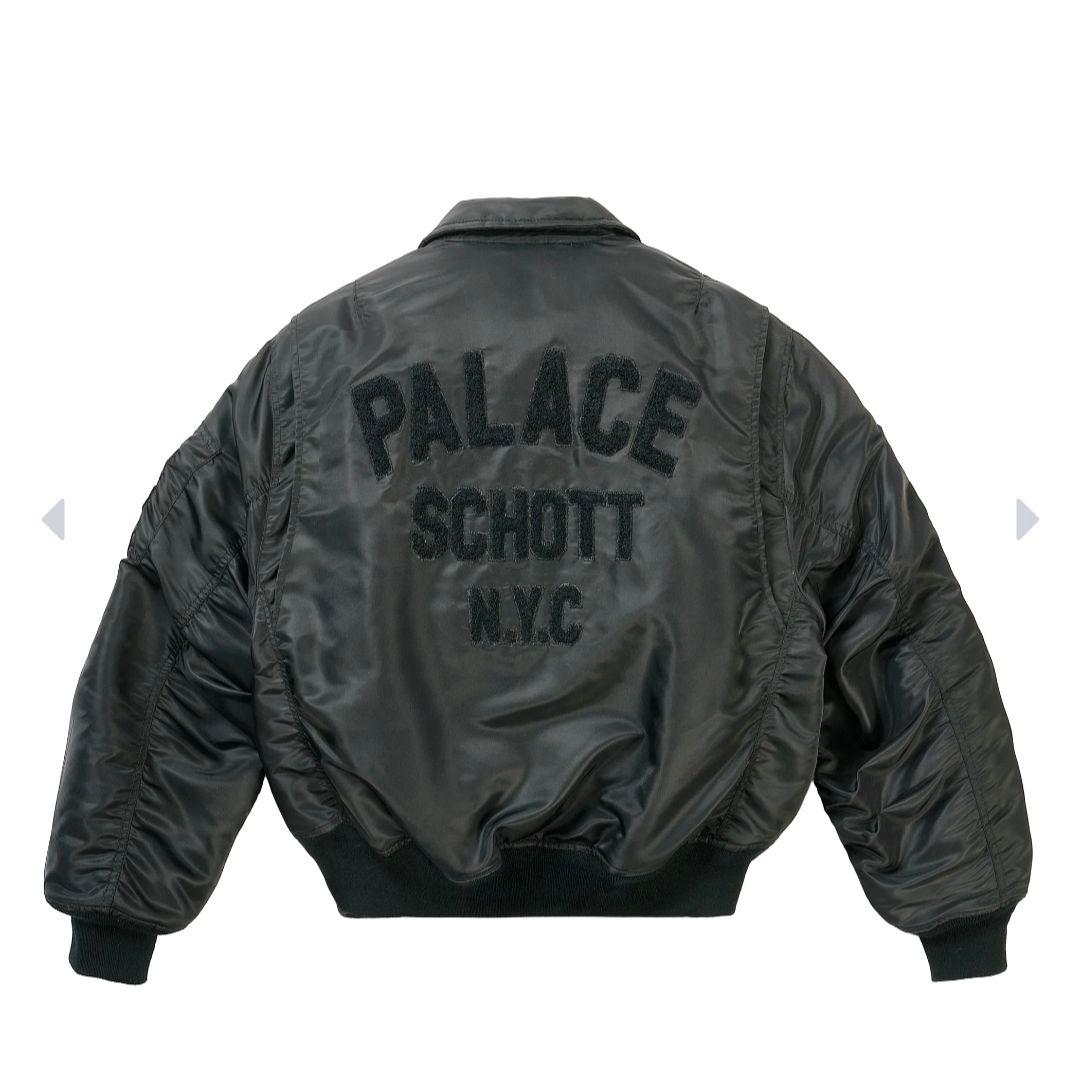 ジャケット・アウター PALACE SCHOTT BOMBER JACKET BLACK M