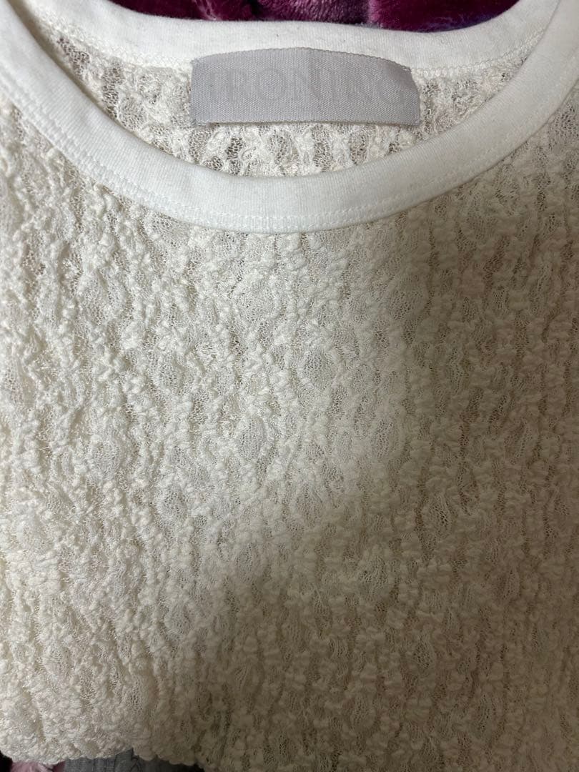 フレームワーク IRONING flower lace ロングスリーブ