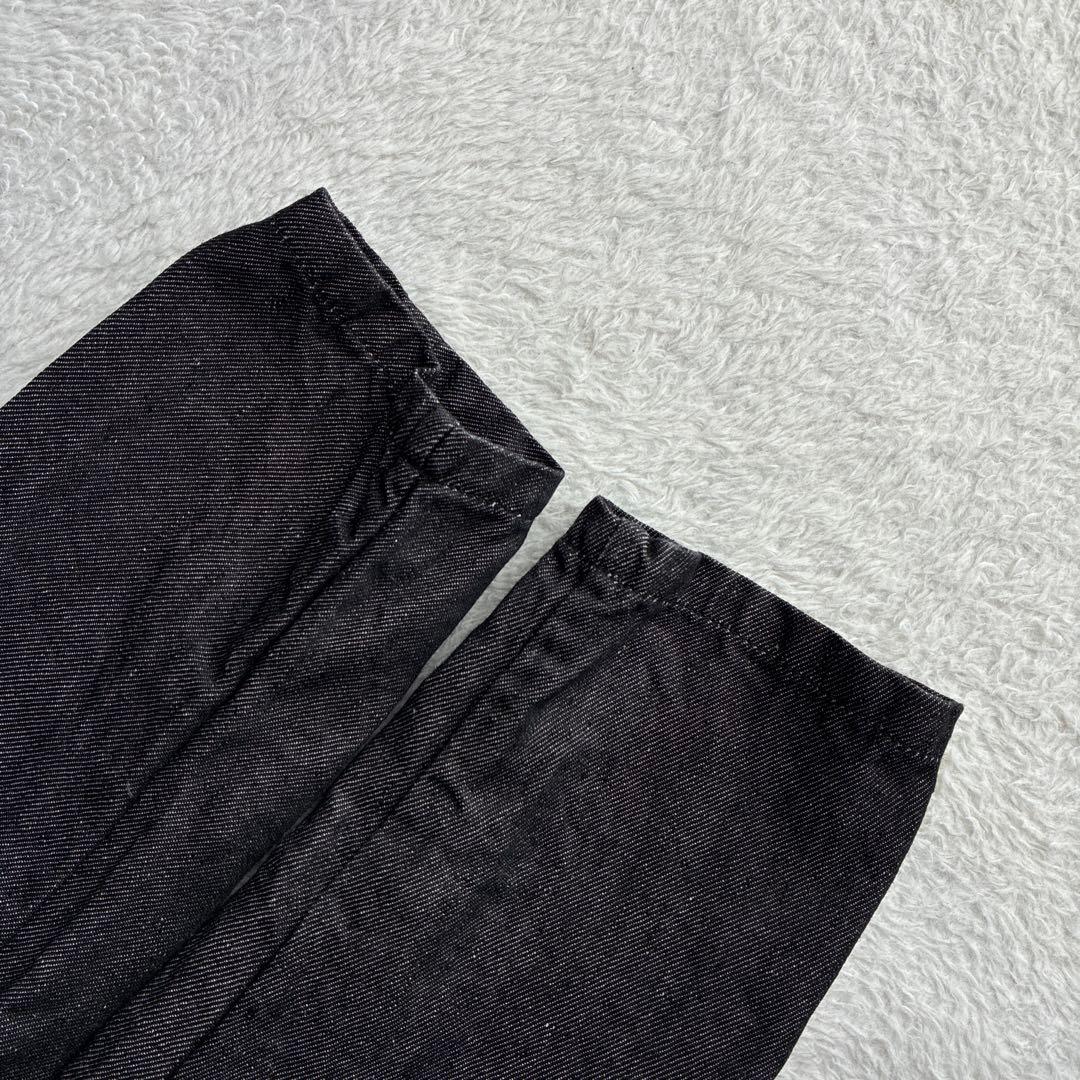 美品 オールドマンズテーラー リネンデニムジャケット L レディース 黒