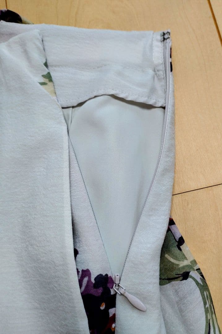 マルティニーク　レディース　S　ロングスカート　あじさい柄