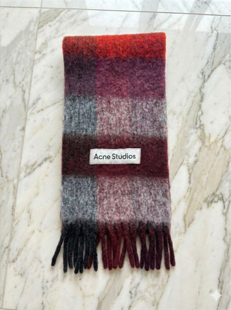 Acne Studios モヘアチェックストール