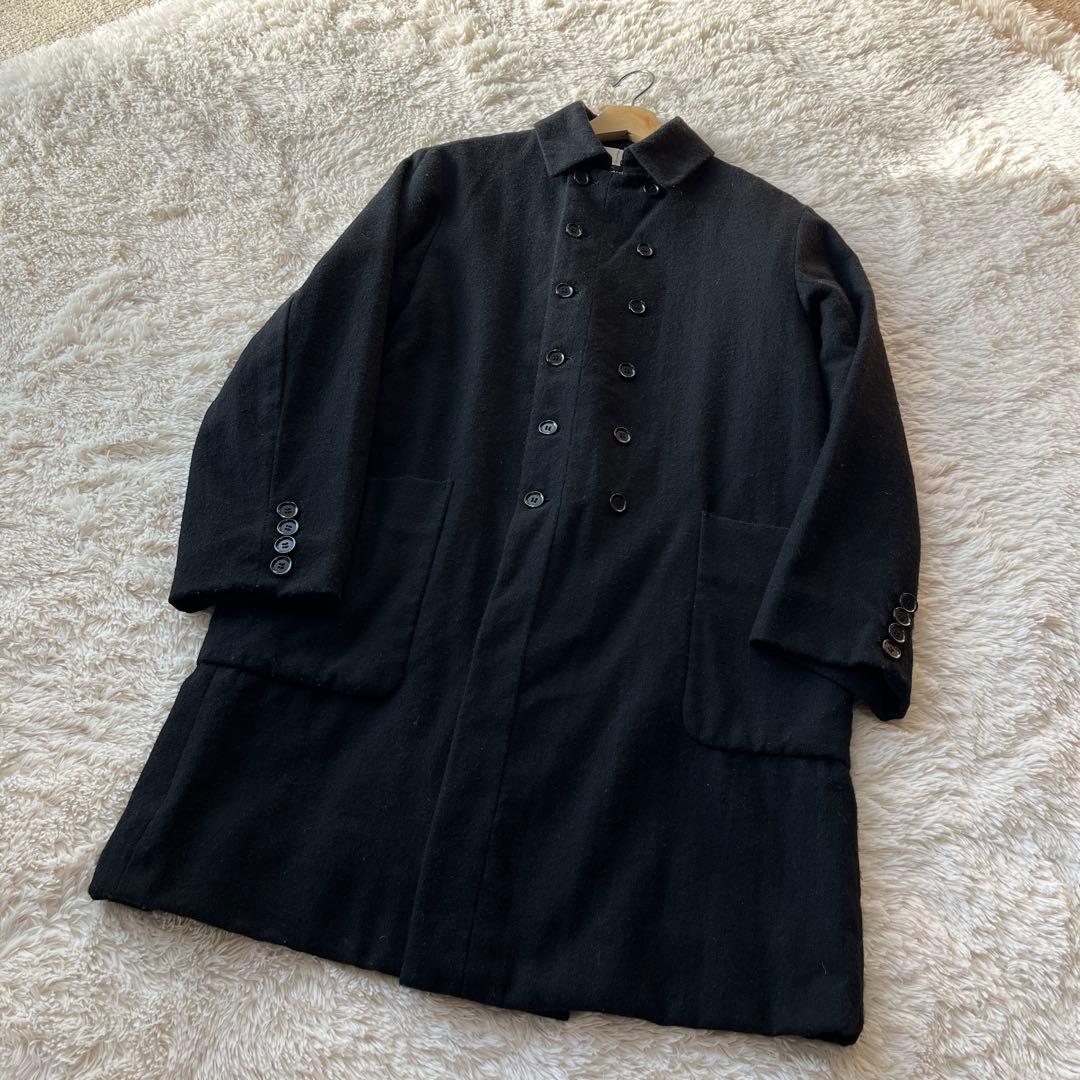 pas de calais ウール混 ロングコート