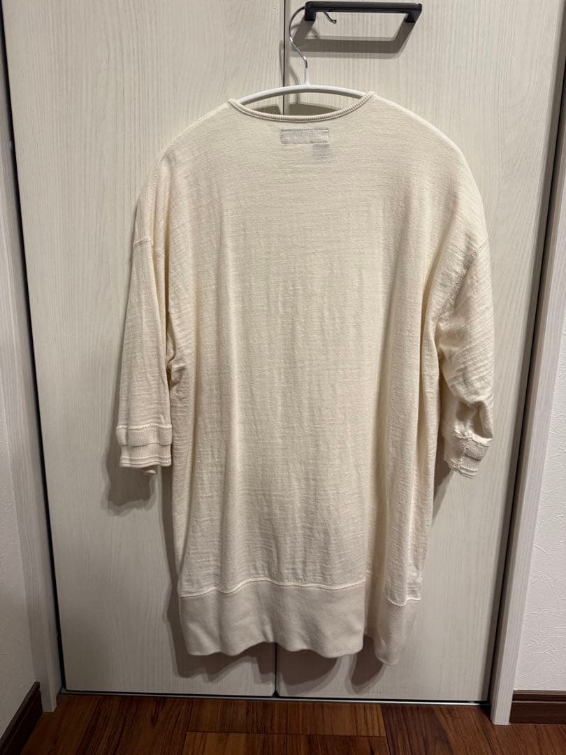 Nigel Cabourn ヘンリーネックTシャツ 48 アイボリー