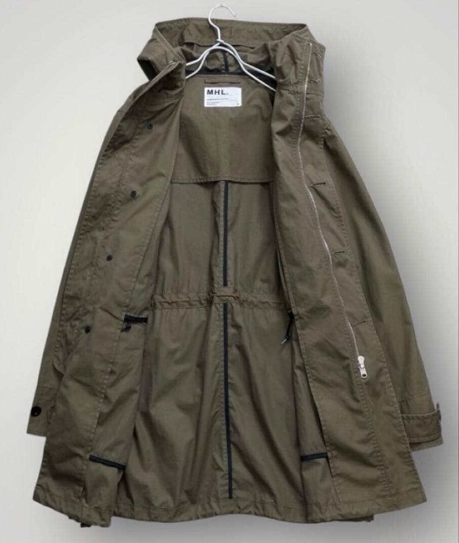 MHL. マーガレットハウエル ミリタリー モッズコートM カーキ 美品