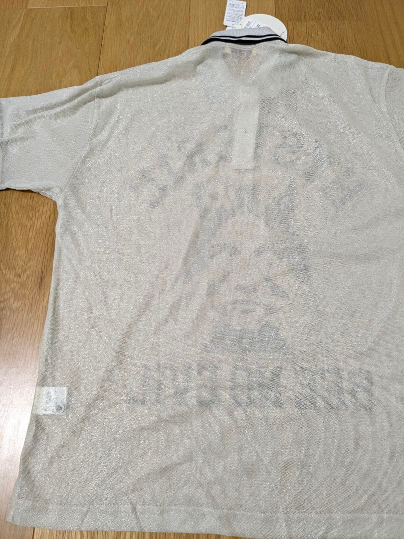 ヒステリックグラマー　see no evil　ラメ糸　ポロシャツ　シースルー