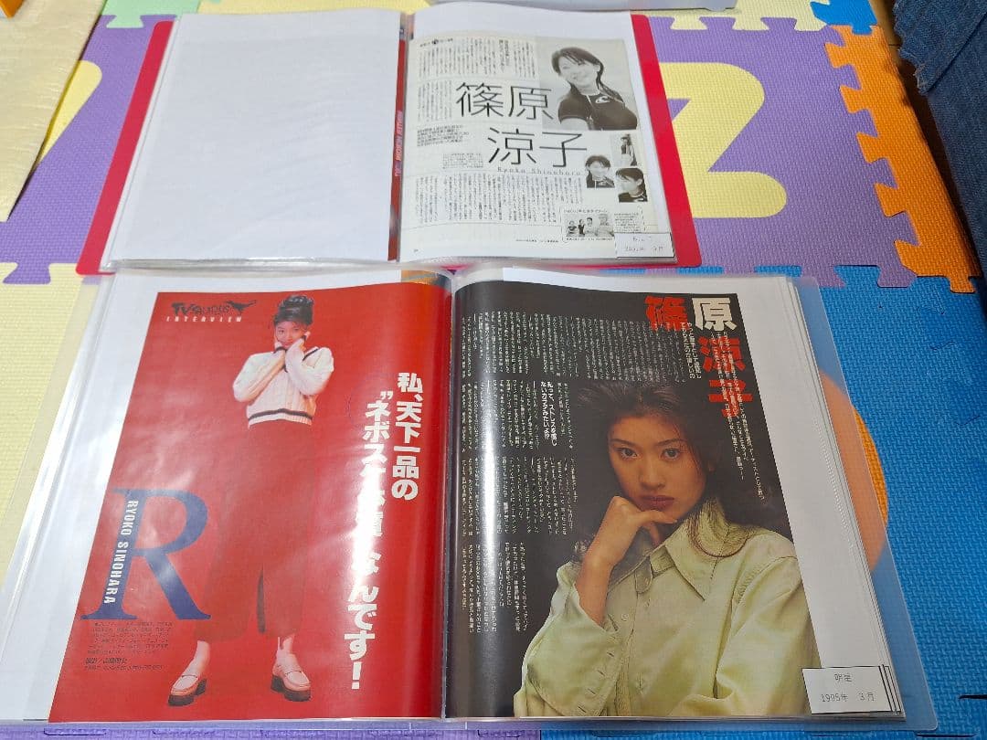 篠原涼子(1冊200円計算)143冊分約306ページ切り抜きしファイリング済み