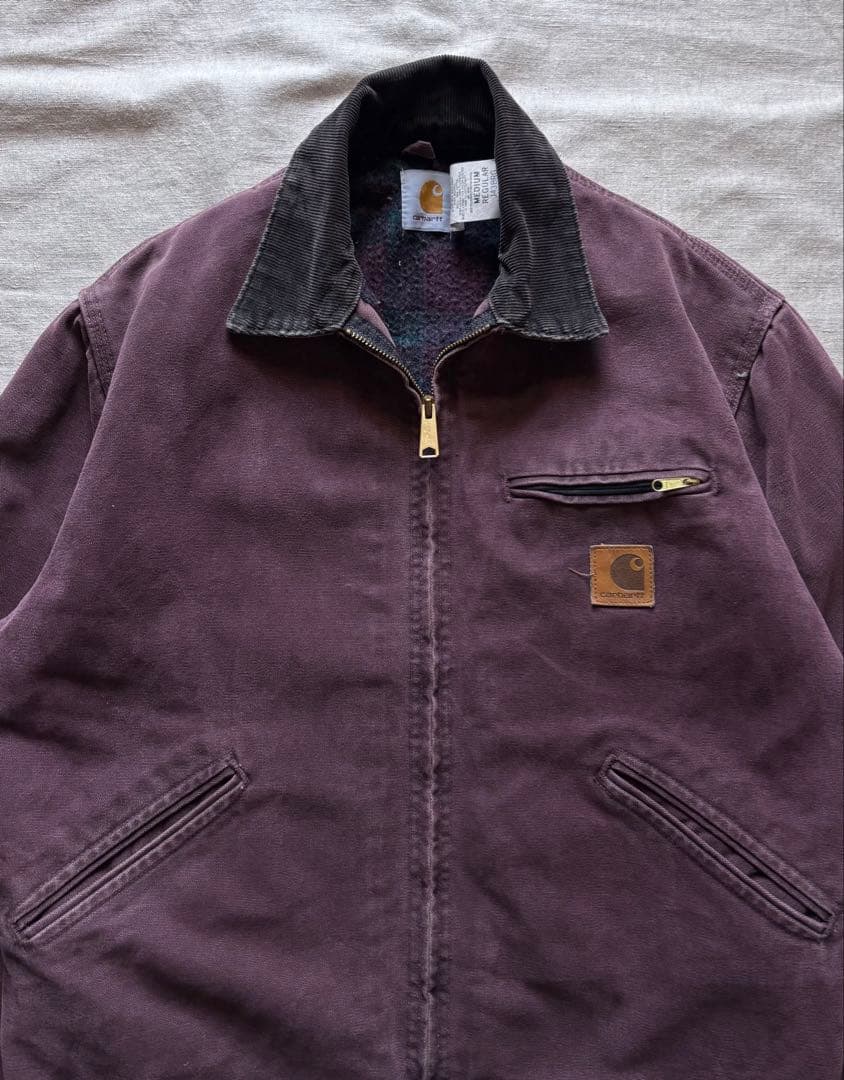 【レアカラー】 90s Carhartt デトロイトジャケット USA製 BRG