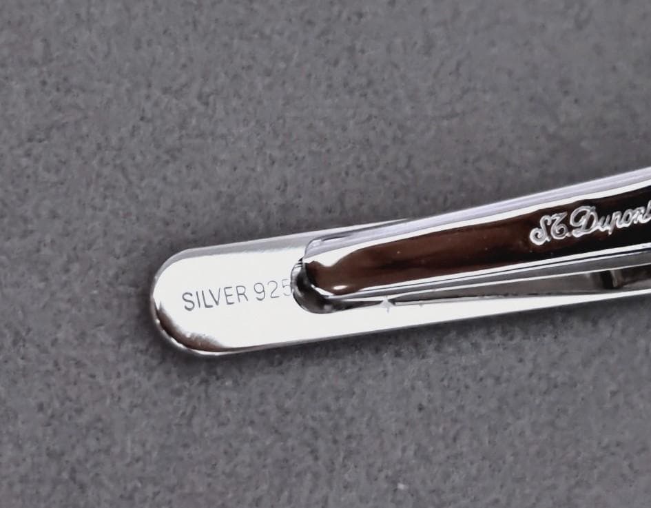 S.T Duponデュポン SILVER925タイピン、カフス箱付き　40951