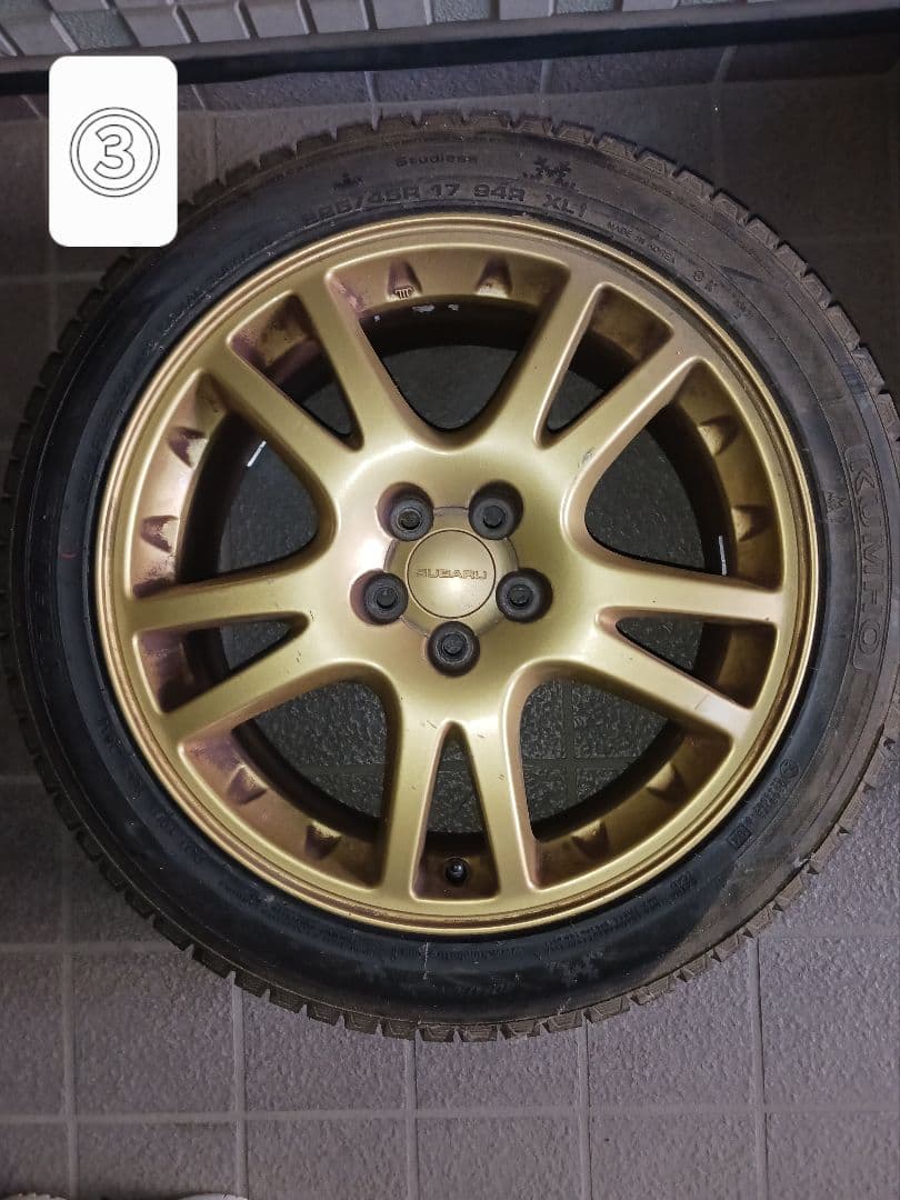 【ジャンク品】SUBARU　純正ホイール（スタッドレスタイヤ付き）4本セット