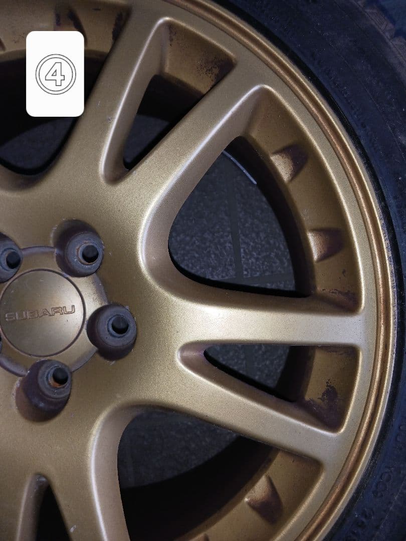 【ジャンク品】SUBARU　純正ホイール（スタッドレスタイヤ付き）4本セット