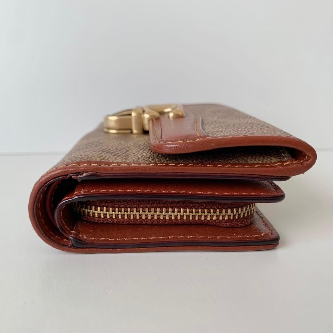 【COACH】コーチ　ストゥディオ ミディアム ウォレット 二つ折り財布　茶色