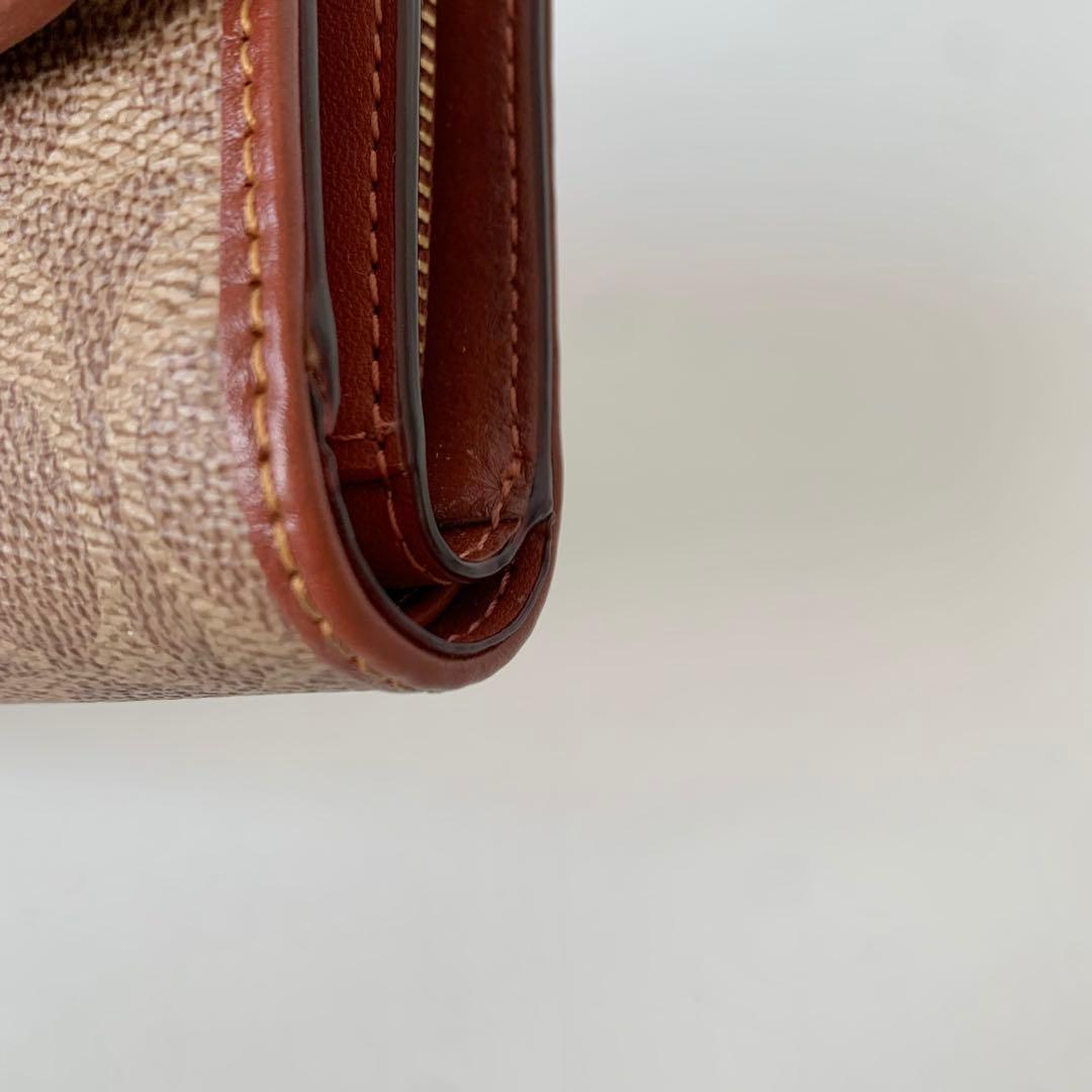 【COACH】コーチ　ストゥディオ ミディアム ウォレット 二つ折り財布　茶色