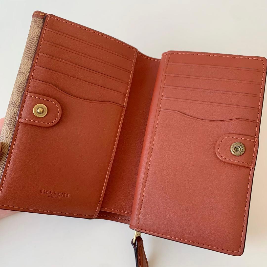 【COACH】コーチ　ストゥディオ ミディアム ウォレット 二つ折り財布　茶色