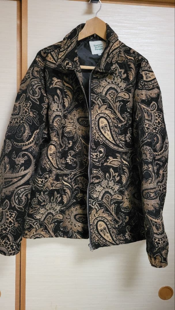 ポポGobelin Weaving Paisley Pattern Blo