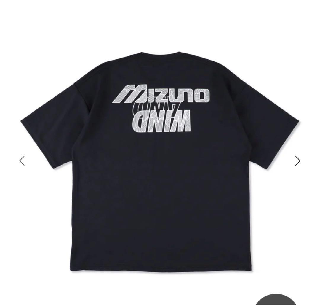 新品M黒ミズノWIND AND SEA コラボTシャツLoose Fit Tee