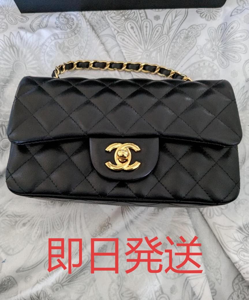 極上美品*CHANEL 即日発送ブラック × ゴールド金具