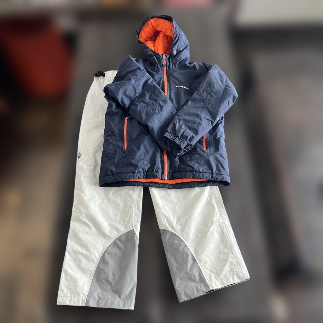 mont-bell子ども用160スキーウェアセット