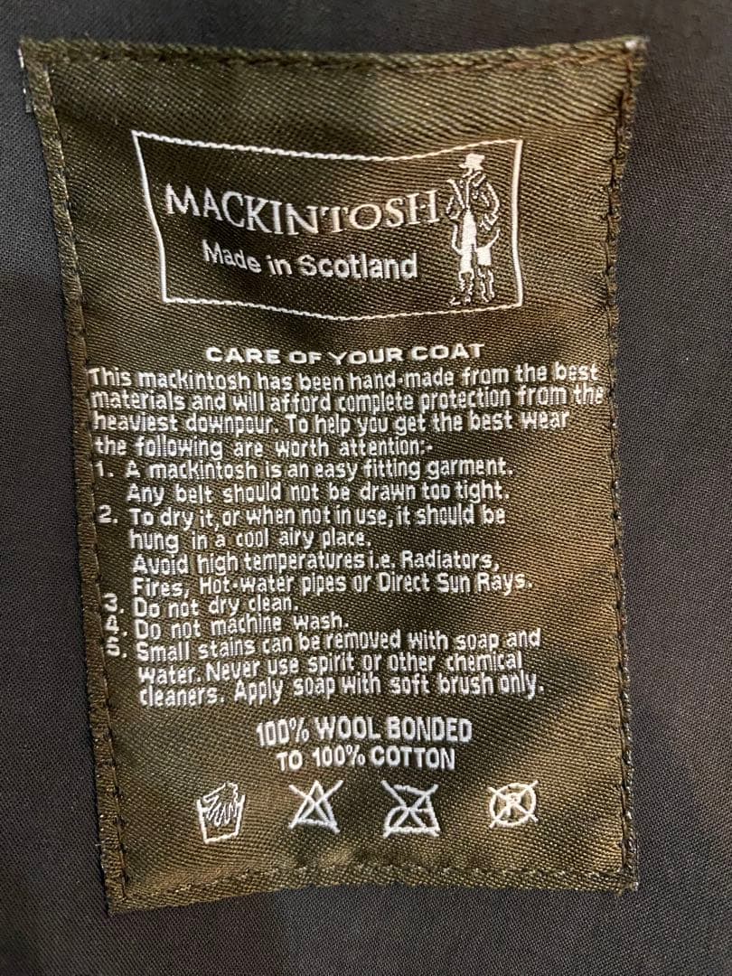 sh2643 MACKINTOSH ネイビー ダブルブレストコート