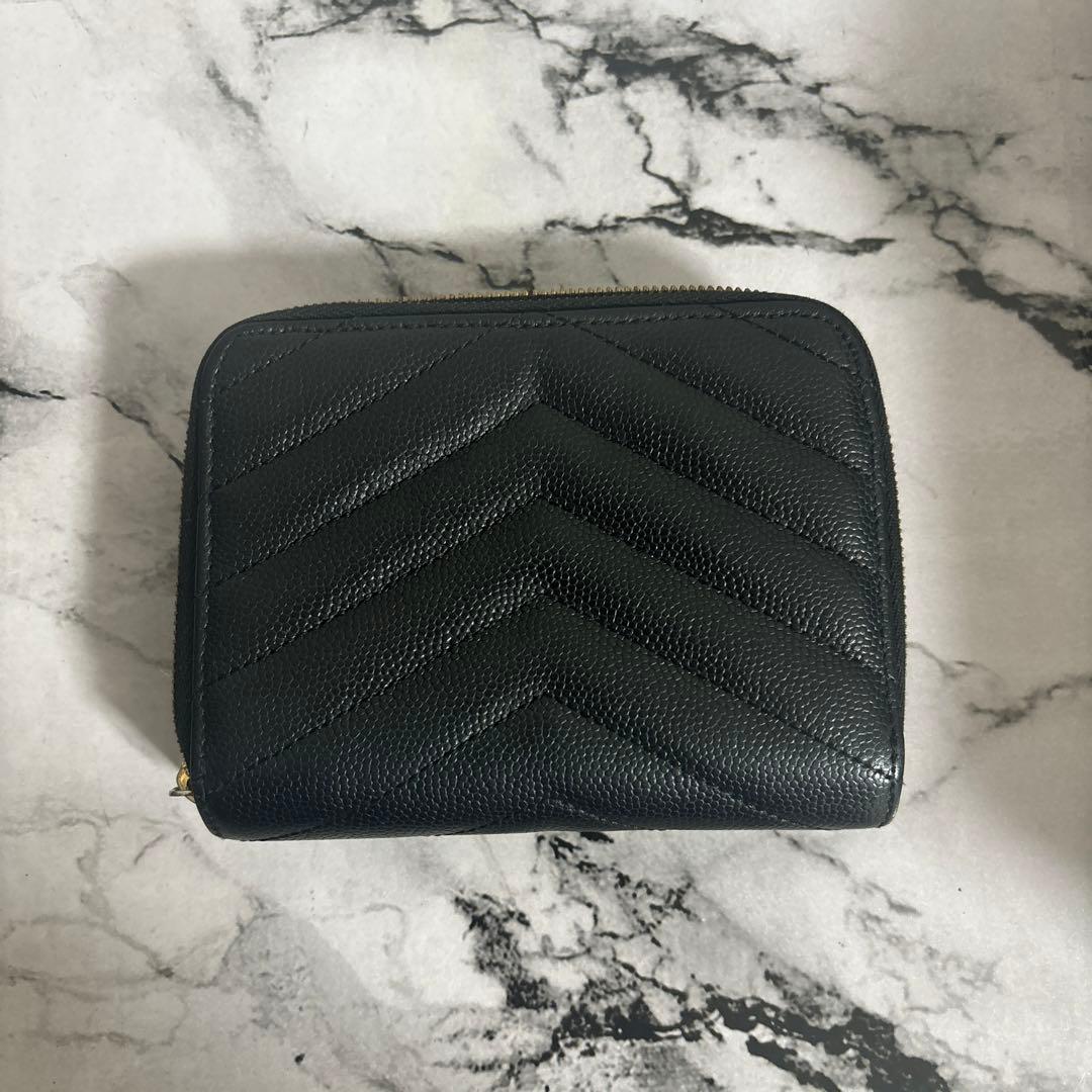 SAINT LAURENT ブラック 2つ折り財布