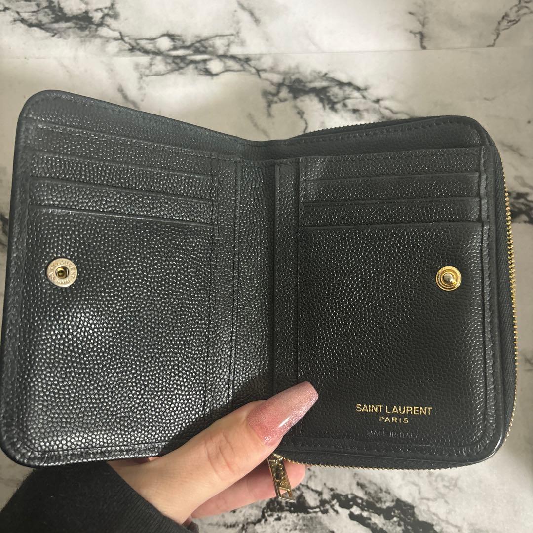 SAINT LAURENT ブラック 2つ折り財布