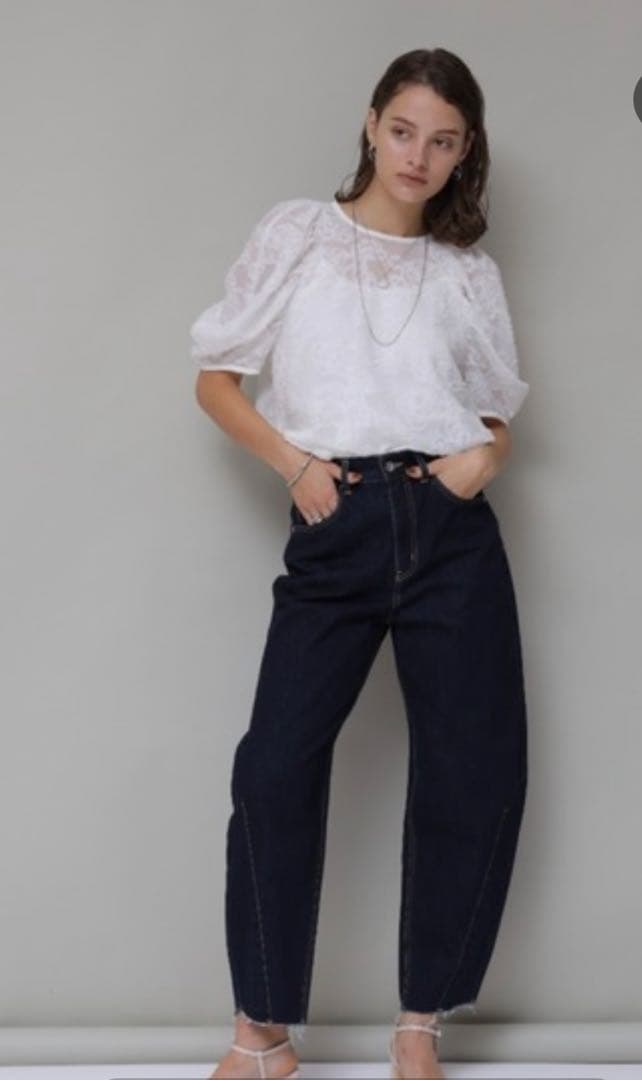 CADUNE カーヴィーデニム　ネイビー　M 新品