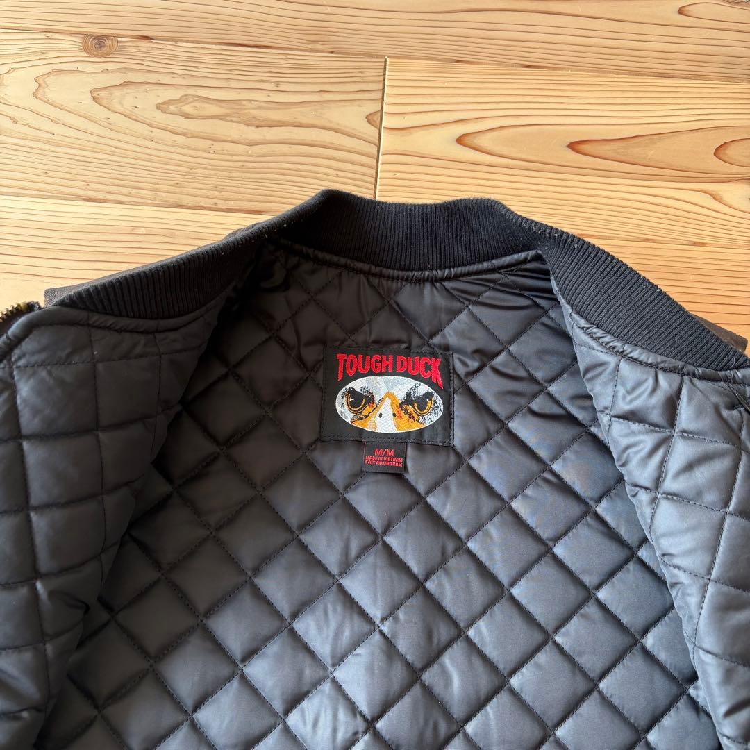 美品 TOUGHDUCK ダック ワークベスト M キルティング