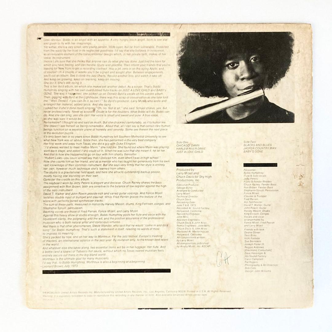 鬼レア USオリジ BOBBI HUMPHREY BLACK and BLUES