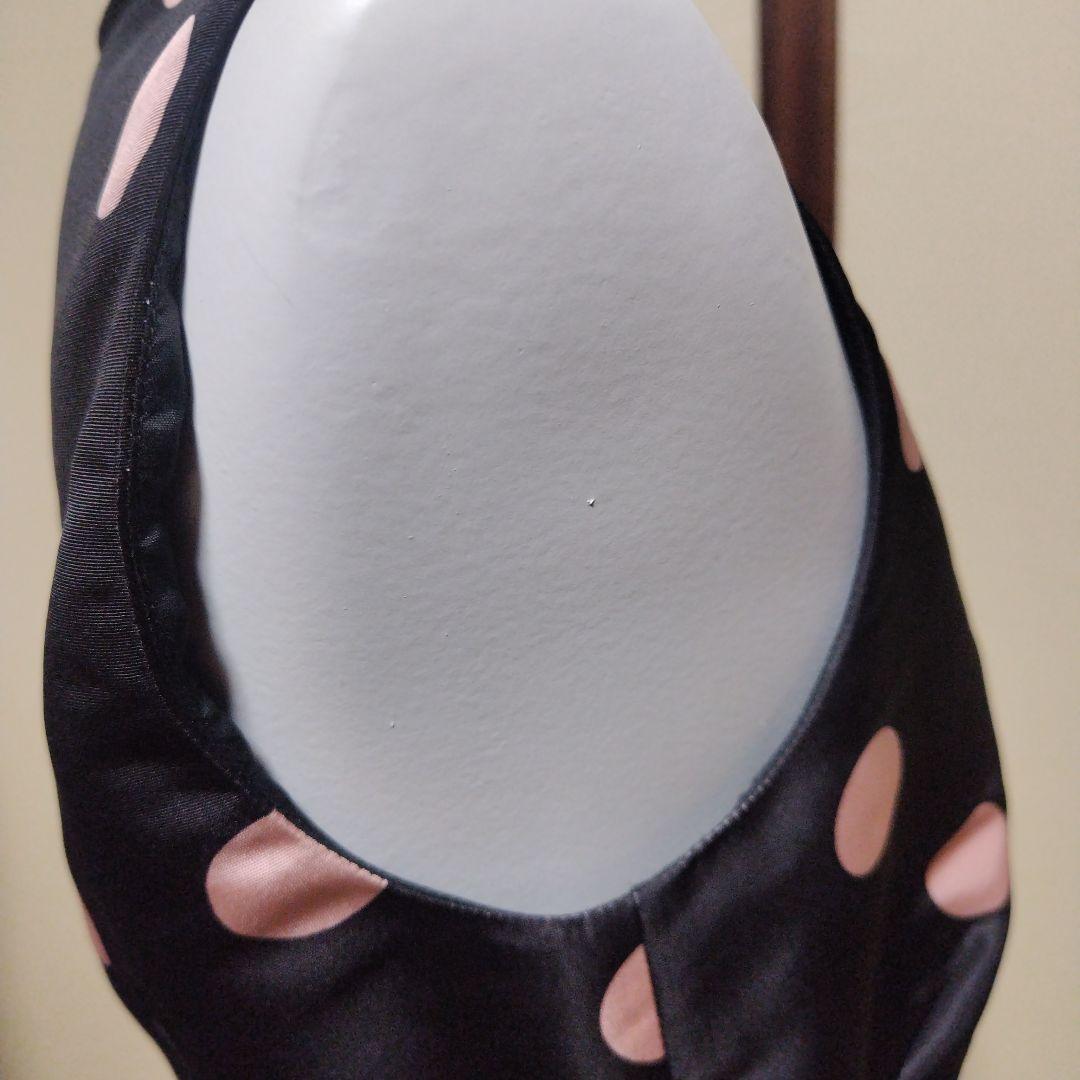 再値下げREDVALENTINO　黒とピンクの水玉ノースリーブワンピース